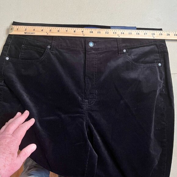 Talbots High-Rise Straight-Leg Cords Black size 16W - Picture 9 of 13